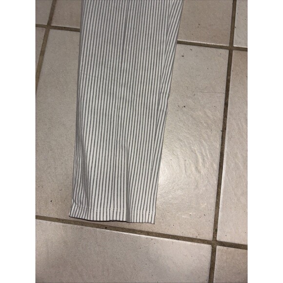 89th + Madison Womens Grey Mini Stripe Small Ankle Length Comfort Waist - Picture 2 of 6